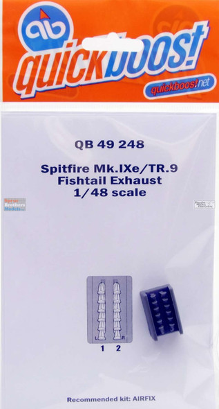 QBT49248 1:48 Quickboost Spitfire Mk.IXe/TR.9 Fishtail Exhaust (AFX kit)
