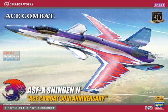 HAS52487 1:72 Hasegawa Ace Combat ASF-X Shinden II 'Ace Combat 30th Anniversary'