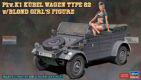 HAS52253 1:24 Hasegawa Pkw.K1 Kubelwagen Type 82 with Figure