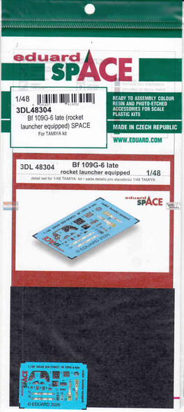 EDU3DL48304 1:48 Eduard SPACE - Bf109G-6 Late Rocket Launcher Equipped (TAM kit)