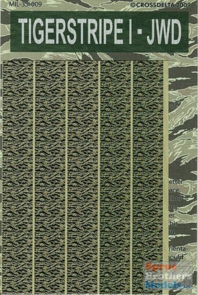 CXDMIL35009 1:35 CrossDelta Tigerstripe I - JWD Camouflage Decals #MIL35009