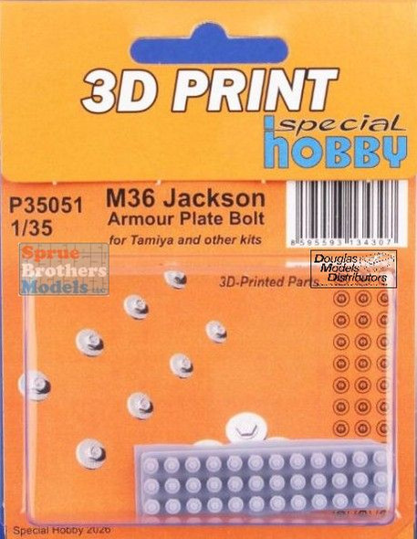 SPHP35051P 1:35 Special Hobby M36 Jackson Armour Plate Bolts (TAM kit)
