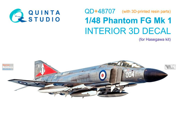 QTSQD48707R 1:48 Quinta Studio 3D Decal - Phantom FG.1 (HAS kit)