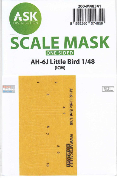 ASKM48341 1:48 ASK/Art Scale Mask - AH-6J Little Bird (ICM kit)