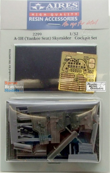 ARS2299 1:32 Aires A-1H Skyraider Cockpit Set with Yankee Seat (TRP kit)