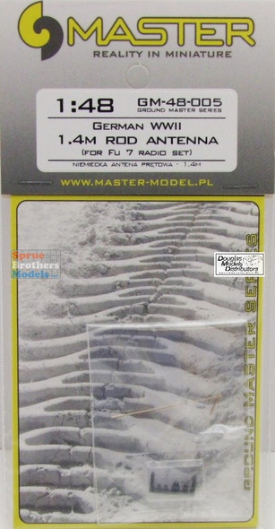 MASGM48005 1:48 Master Model - German WW2 1.4m Rod Antenna (for FU 7 Radio Set)