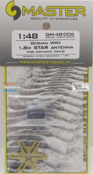 MASGM48006 1:48 Master Model - German WW2 1.8m Star Antenna (for Command Tanks)