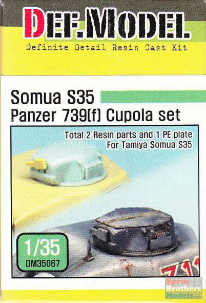 DEFDM35067 1:35 DEF Model German Panzer 739(f) Somua S35 Cupola Set (TAM kit)