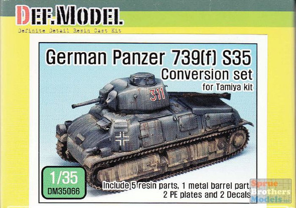 DEFDM35066 1:35 DEF Model German Panzer 739(f) S35 Conversion Set (TAM kit)