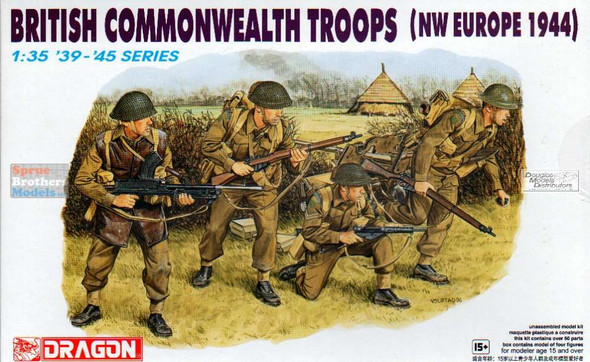 DML6055 1:35 Dragon British Commonwealth Troops NW Europe 1944 Figure Set