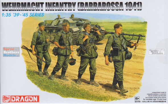 DML6105 1:35 Dragon Wehrmacht Infantry Barbarossa 1941 Figure Set