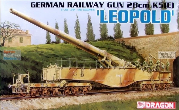 DML6200 1:35 Dragon German Railway Gun 28cm K5(E) Leopold