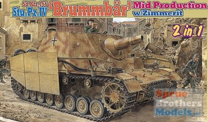 DML6500 1:35 Dragon Stu.Pz.IV Brummbar Mid-Production /Zimmerit