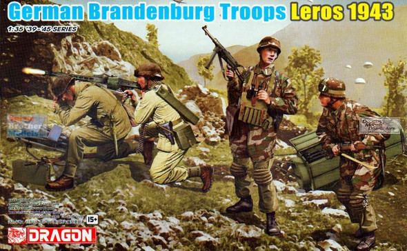 DML6743 1:35 Dragon German Brandenburg Troops, Leros 1943 (4 Figures Set)