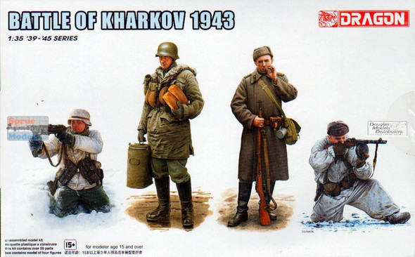 DML6782 1:35 Dragon "Battle of Kharkov 1943" (4 Figures Set)