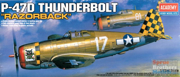 ACA12492 1:72 Academy P-47D Thunderbolt Razorback