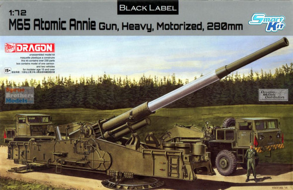 DML7484 1:72 Dragon M65 Atomic Annie Gun - Black Label
