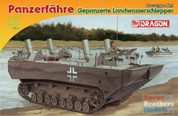 DML7489 1:72 Dragon Panzerfahre Gepanzerte Landwasserschlepper Prototype Nr 1