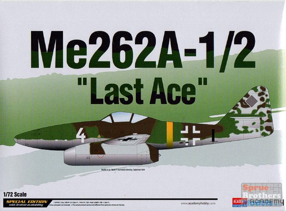 ACA12542 1:72 Academy Me262A-1 Me262A-2 "Last Ace"