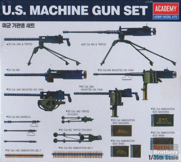 ACA13262 1:35 Academy US Machine Gun Set