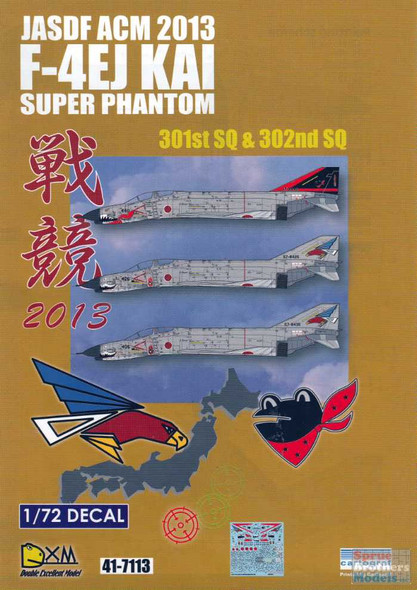 DXM41-7113 1:72 DXM Decals JASDF ACM 2103 F-4EJ Super Phantom II 301SQ 302SQ