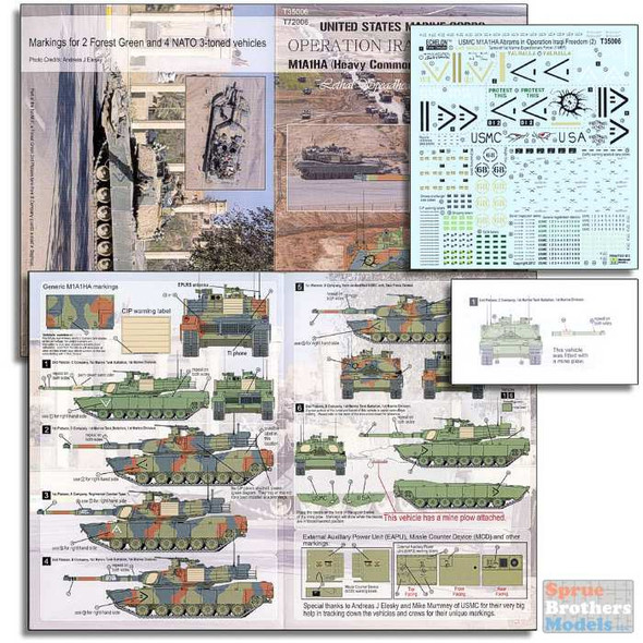 ECH35006 1:35 Echelon USMC M1A1-HA Abrams Operation Iraqi Freedom Part 2