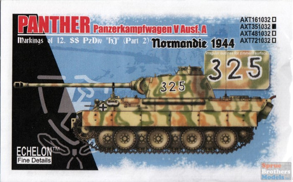 ECH351032 1:35 Echelon 12. SS-Pz.Div. Panthers Part 2 Normandie 1944