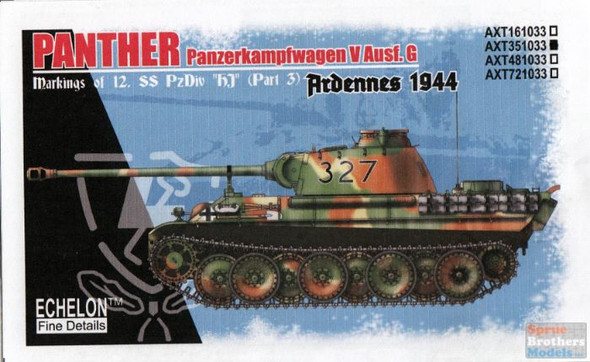 ECH351033 1:35 Echelon Panther Ausf G Part 3 12.SS.PzDiv Ardennes 1944