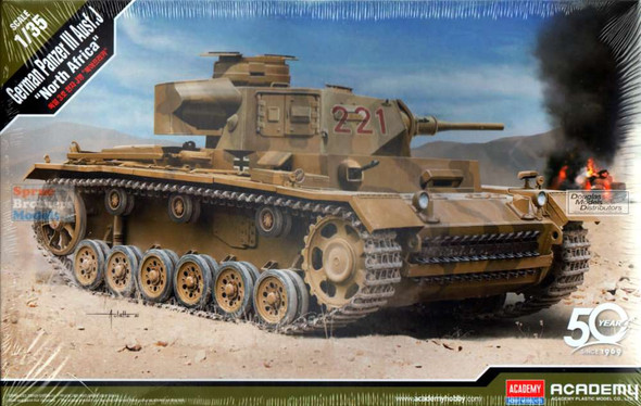 ACA13531 1:35 Academy Panzer III Ausf.J 'North Africa'