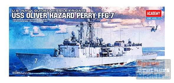 ACA14102 1:350 Academy USS Oliver Hazard Perry FFG-7 Frigate #14102