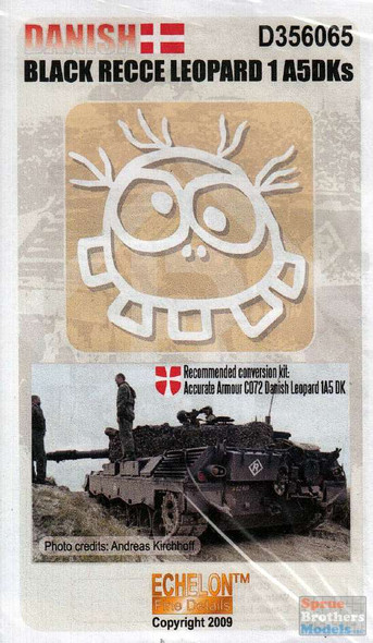 ECH356065 1:35 Echelon Danish Black Recce Leopard 1 A5DKs