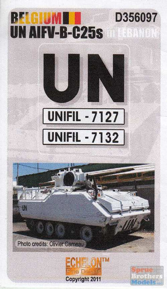 ECH356097 1:35 Echelon Belgium UN AIFV-B-C25s in Lebanon