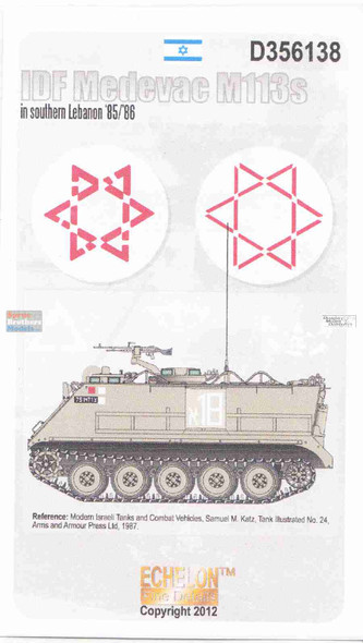 ECH356138 1:35 Echelon IDF Medevac M113s in Southern Lebanon 1985-86