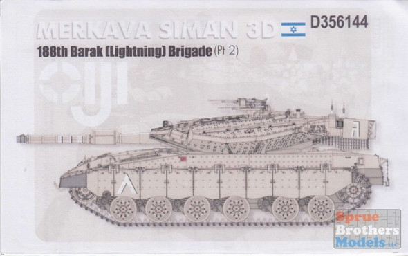 ECH356144 1:35 Echelon Merkava Siman 3D 188th Barak Brigade Part 2