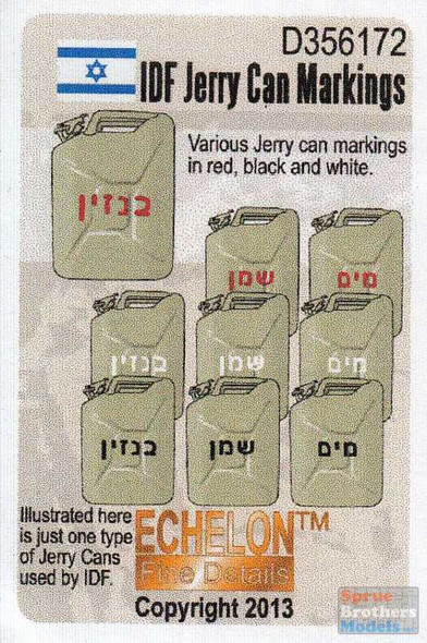 ECH356172 1:35 Echelon Merkava IDF Jerry Can Markings