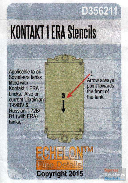 ECH356211 1:35 Echelon Kontakt 1 ERA Stencils