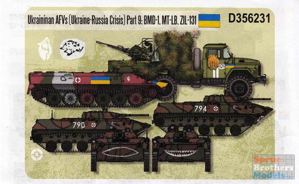 ECH356231 1:35 Echelon Ukrainian AFVs (Ukraine-Russia Crisis) Part 9: BMD-1, MT-LB & Zil-131