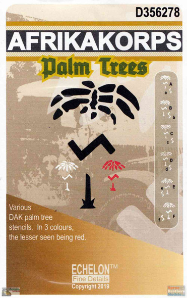 ECH356278 1:35 Echelon Decals - Afrika Korps Palm Trees
