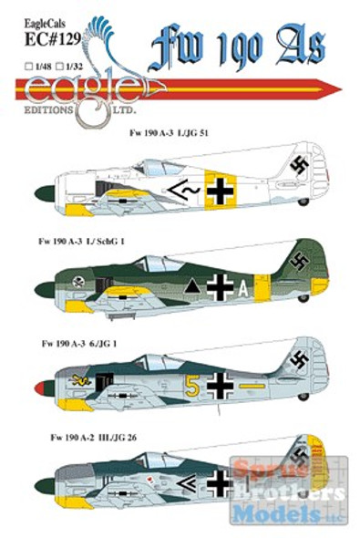 ECL32129 1:32 Eagle Editions Fw190A's #32129
