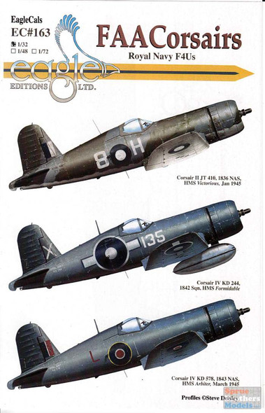 ECL32163 1:32 Eagle Editions FAA Corsairs Royal Navy F4Us