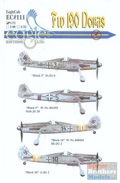 ECL48111 1:48 Eagle Editions Fw190 Doras JG6 JG26 JG2 #48111