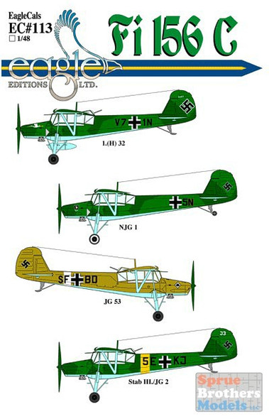 ECL48113 1:48 Eagle Editions Fi156C Storch Part 2 #48113