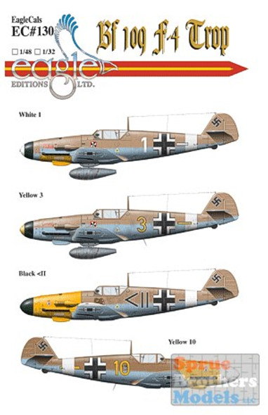 ECL48130 1:48 Eagle Editions Bf 109F-4/Trop Part 1 #48130