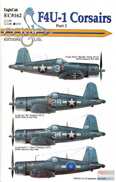 ECL72162 1:72 Eagle Editions F4U-1 Corsair Part 2