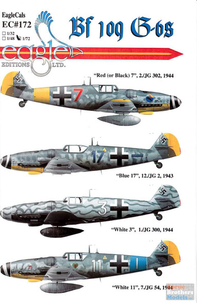 ECL72172 1:72 Eagle Editions Bf 109G-6's