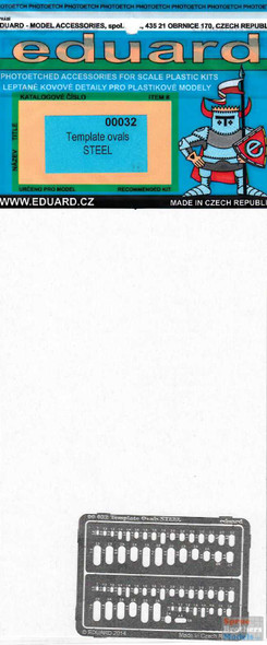 EDU00032 Eduard PE - Template Ovals STEEL