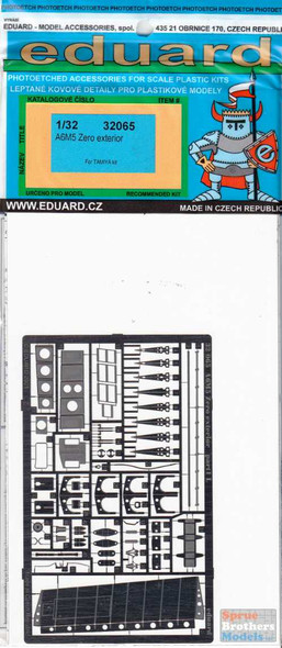EDU32065 1:32 Eduard PE - A6M5 Zero Exterior Detail Set (TAM kit)