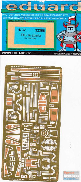 EDU32366 1:32 Eduard PE - F4U-1A Corsair Exterior Detail Set (TAM kit)