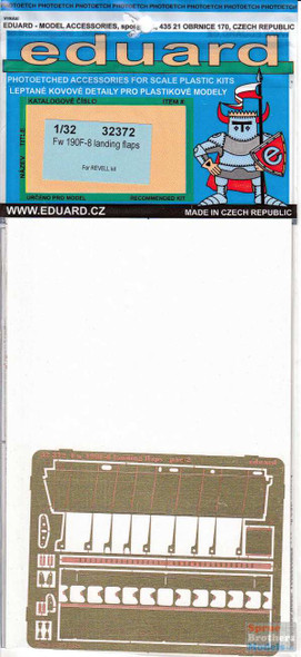 EDU32372 1:32 Eduard PE - Fw 190F-8 Landing Flaps (REV kit)