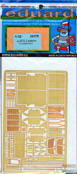 EDU32378 1:32 Eduard PE - Ju 87G-2 Stuka Exterior Detail Set (TRP kit)